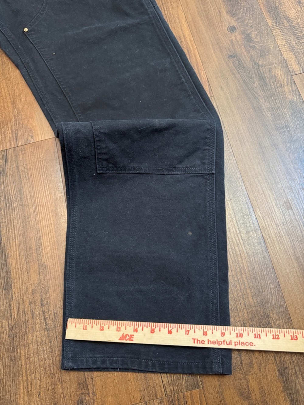 Carhartt B01 14800 Double Knee USA 36x34 Black - Picture 6 of 16